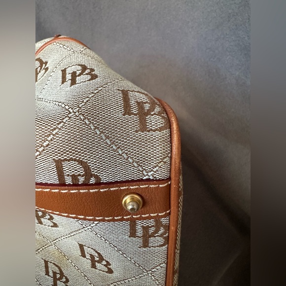 Vintage Dooney & Bourke Ice Blue Mini East/West Handle Tote Handbag - Picture 16 of 16